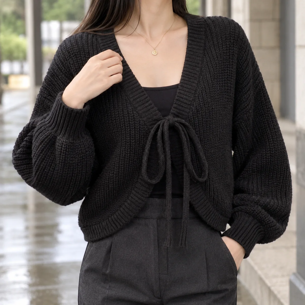 Maylis Tie Front Cardigan