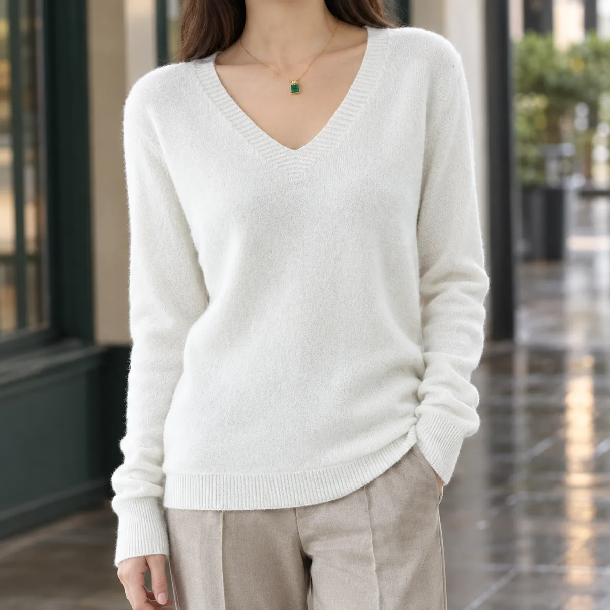 Leocadia-Marie V-Neck Sweater