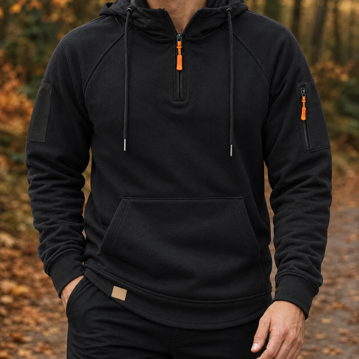 Frank Quarter Zip Sweater — Black
