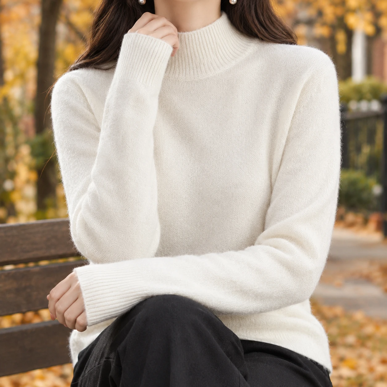 Ludovica-Belle Mock Neck Sweater