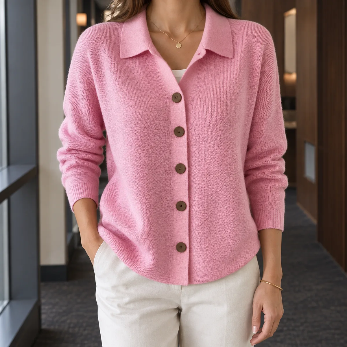 Eliana Collared Cardigan