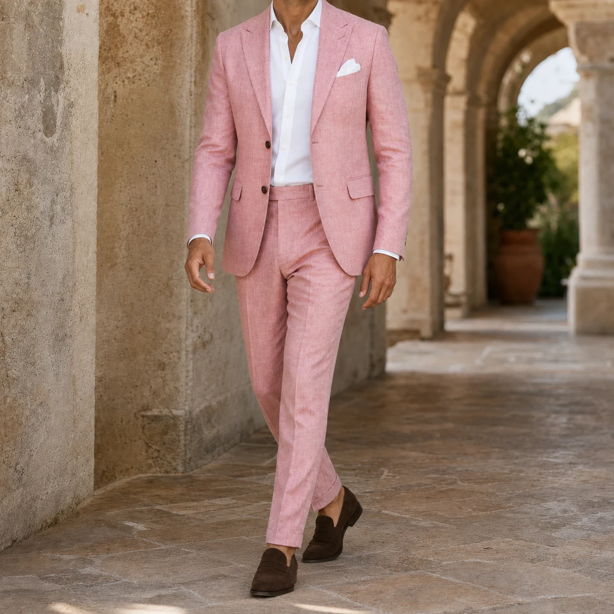 Caleb Two-Piece Suit — Pink
