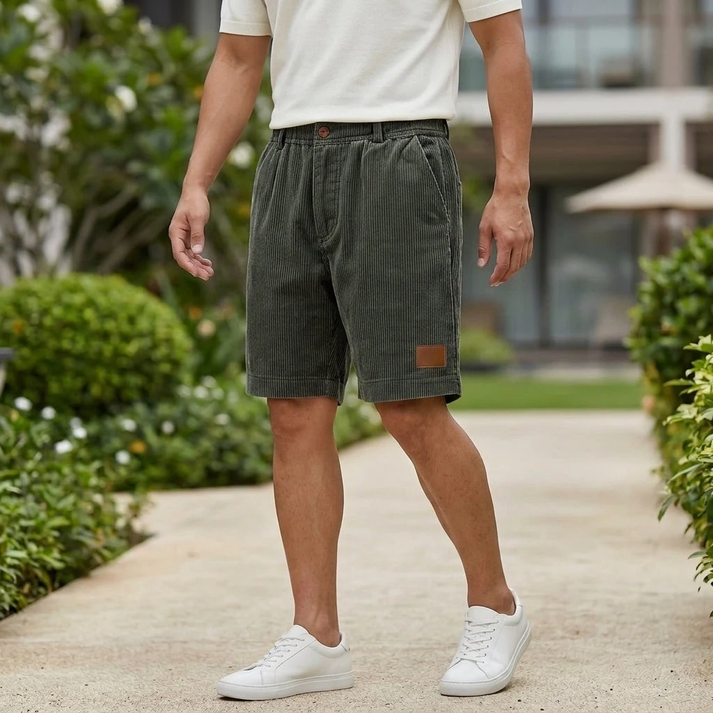 Hudson Relaxed Shorts — Army Green