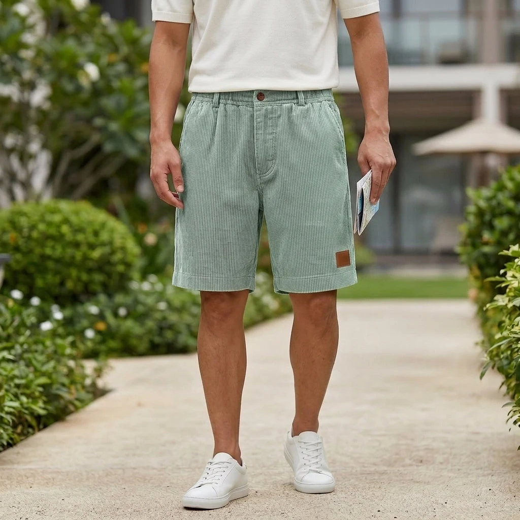 Hudson Relaxed Shorts — Light Green