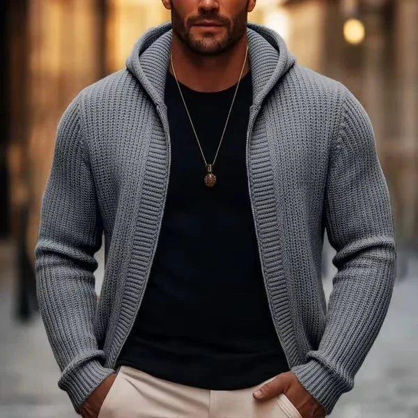 Flynn Hooded Zip Cardigan
