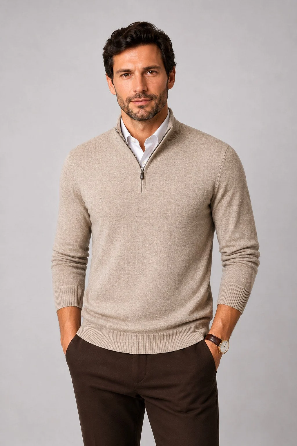 Ludgate Zip-Neck Sweater