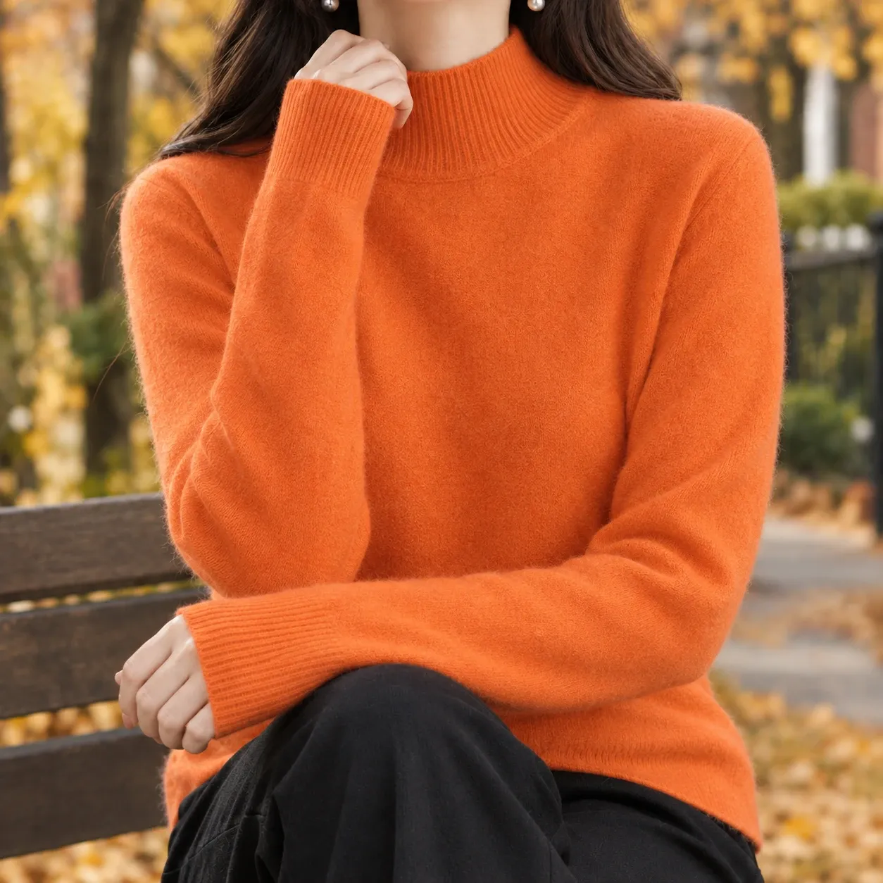 Ludovica-Belle Mock Neck Sweater — source gallery photograph 4
