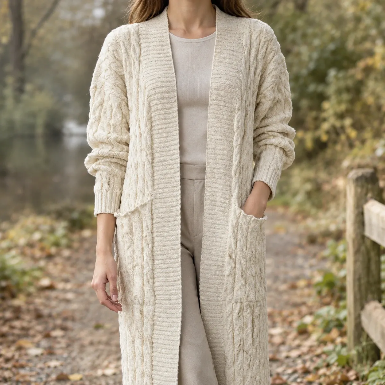 Paloma Cable Knit Cardigan — source gallery photograph 1