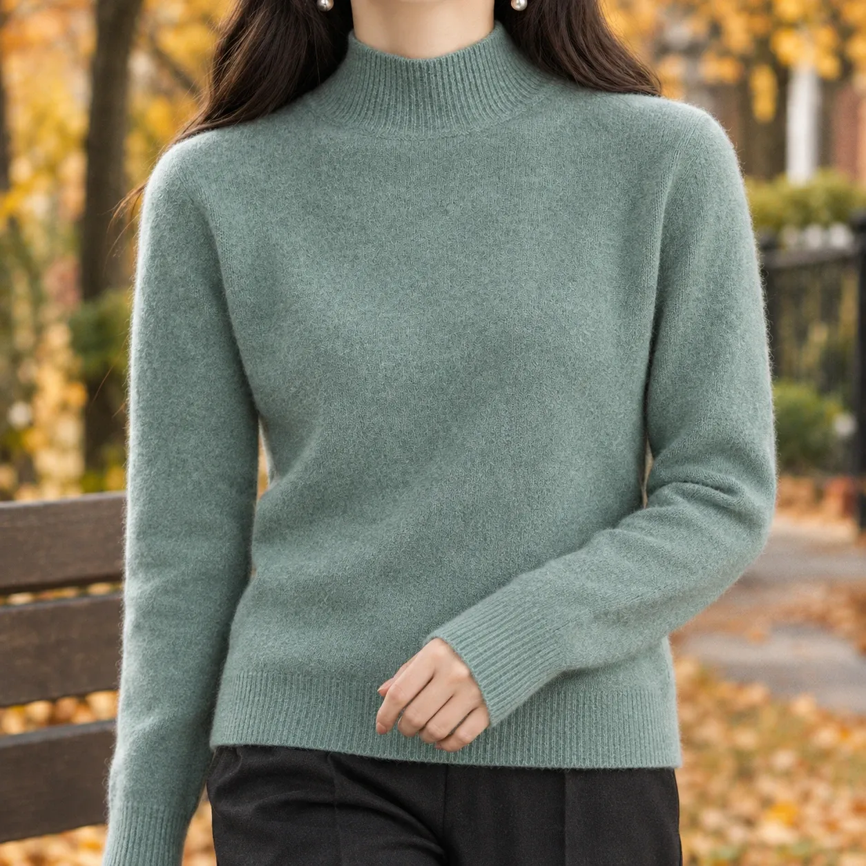 Ludovica-Belle Mock Neck Sweater — source gallery photograph 5