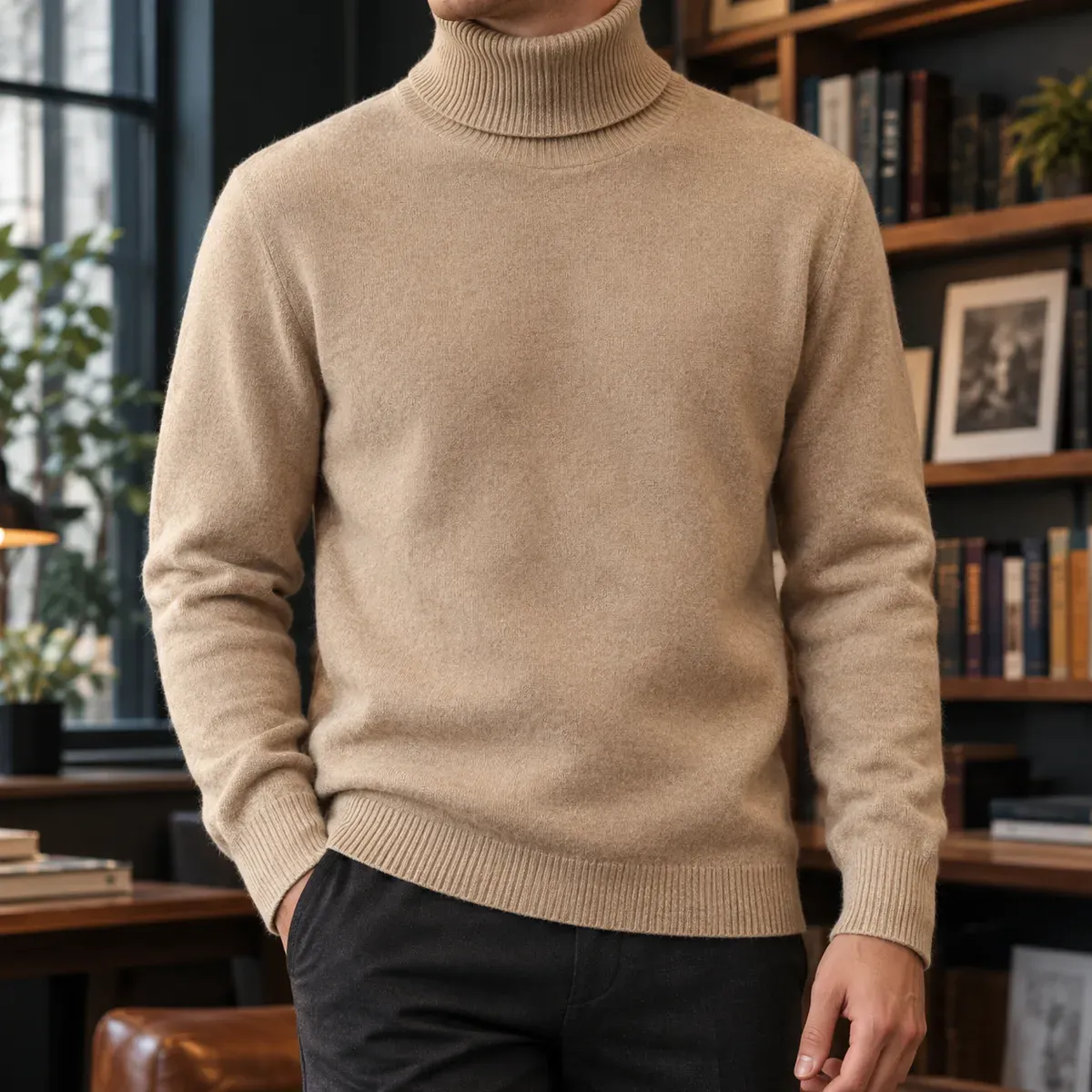 Lambert High Collar Sweater — gallery photograph 1