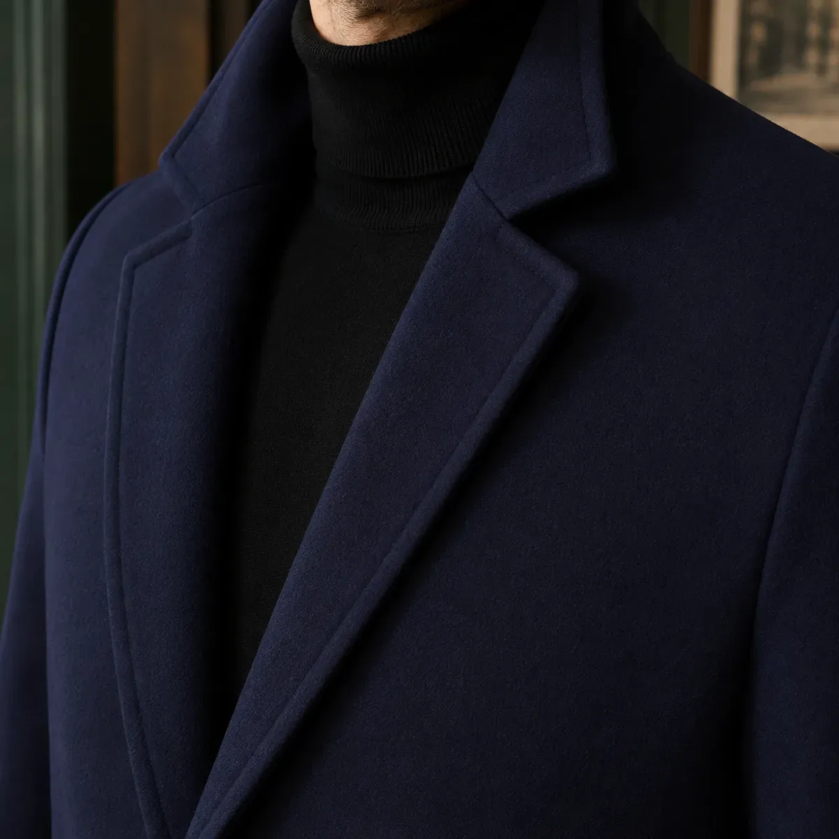 Thaddeus Tailored Overcoat — detail