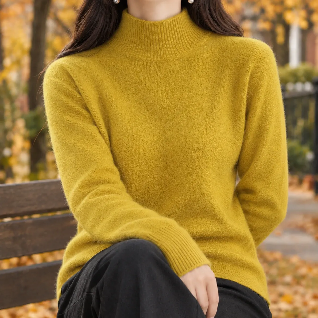 Ludovica-Belle Mock Neck Sweater — source gallery photograph 7
